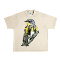 Sandshell yellow rumped warbler Urban Heavy Tee - LillyAllenDesigns