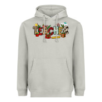 Moon Dust Christmas Teacher Heavyweight Hoodie - NancyCooperArtShop