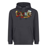 Smoke Christmas Teacher Heavyweight Hoodie - NancyCooperArtShop