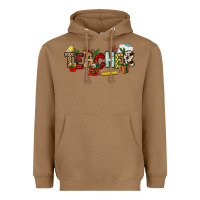 Toasted Coconut Christmas Teacher Heavyweight Hoodie - NancyCooperArtShop
