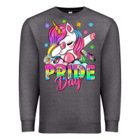 Charcoal Heather Pride Day LGBTQ+ Premium Sweatshirt - NancyCooperArtShop