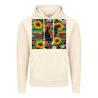 Vintage Artic western coop animals rooster sunflowers cowhide wooden serape glitter Vintage Hoodie - Artiststas