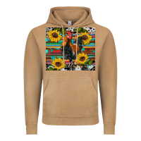 Vintage Camel western coop animals rooster sunflowers cowhide wooden serape glitter Vintage Hoodie - Artiststas