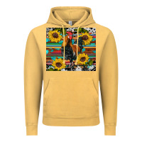 Vintage Mustard western coop animals rooster sunflowers cowhide wooden serape glitter Vintage Hoodie - Artiststas