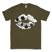 Army Green soccer lips Classic Tee - AdoDesignShop
