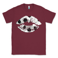 Burgundy soccer lips Classic Tee - AdoDesignShop