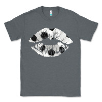 Charcoal Heather soccer lips Classic Tee - AdoDesignShop