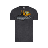 Vintage Black Bulldozer Vintage Tee - LillyAllenDesigns