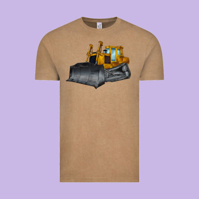 Bulldozer Vintage Tee Designed By Lillyallendesigns