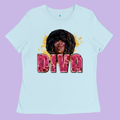 Diva Juneteenth Ladies Tee Designed By Zillion Design Studio