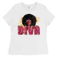White Diva juneteenth Ladies Tee - Zillion Design Studio