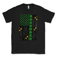 Black shamrock usa flag Classic Tee - MaliasSmallBusiness