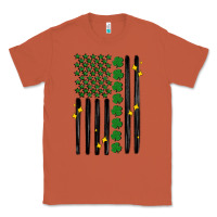 Copper shamrock usa flag Classic Tee - MaliasSmallBusiness