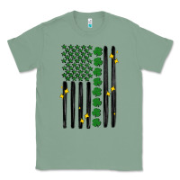 Sage shamrock usa flag Classic Tee - MaliasSmallBusiness