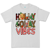 Dove Grey holly jolly vibes Premium Tee - FaDigitalArtStudio