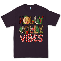 Plum holly jolly vibes Premium Tee - FaDigitalArtStudio
