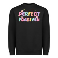 Black not perfect just forgiven Heavyweight Sweatshirt - MaliasSmallBusiness