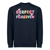 Navy not perfect just forgiven Heavyweight Sweatshirt - MaliasSmallBusiness
