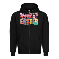 Black Happy Easter Nurse Zipper Hoodie - LillyAllenDesigns
