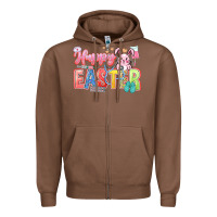 Chestnut Happy Easter Nurse Zipper Hoodie - LillyAllenDesigns