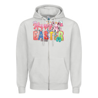 Dove Grey Happy Easter Nurse Zipper Hoodie - LillyAllenDesigns