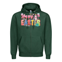 Sports Green Happy Easter Nurse Zipper Hoodie - LillyAllenDesigns