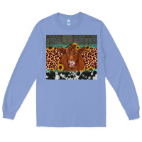 Colony Blue red angus leopard Long Sleeve Tee - JahusDesignShop
