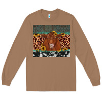 Toasted Coconut red angus leopard Long Sleeve Tee - JahusDesignShop