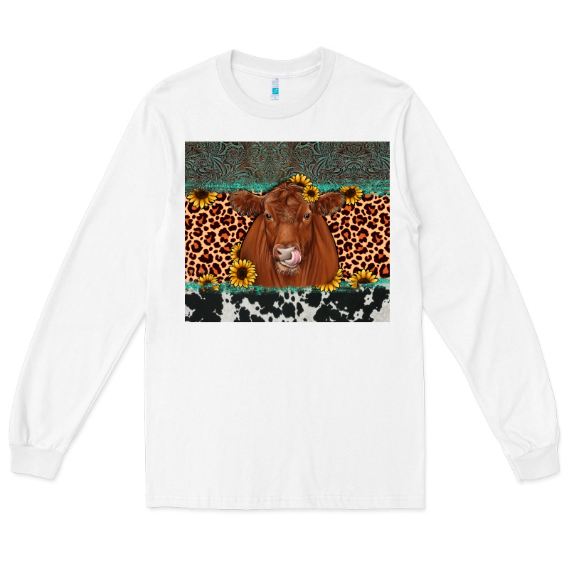 Red Angus Leopard Long Sleeve Tee by JahusDesignShop | Teevron