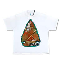 White cowhide rusty arrowhead Urban Heavy Tee - Jasminsmagicworld