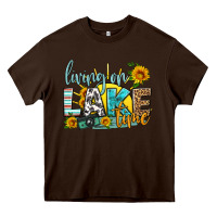 Chocolate Brown living on lake time Heavy Core Tee - HRA Design Shop