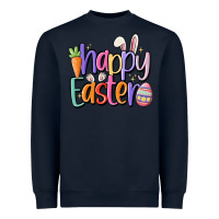 Navy happy easter Heavyweight Sweatshirt - MaliasSmallBusiness