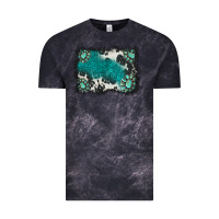 Cloud Black gemstones background Vintage Tee - BarkalooDesign