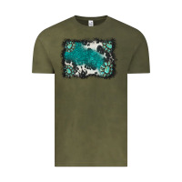 Vintage Olive gemstones background Vintage Tee - BarkalooDesign