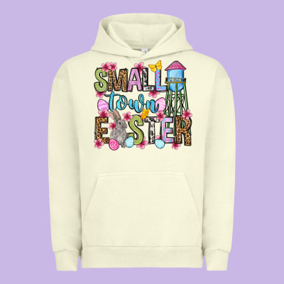 Easter Day Small Town Easter Urban Hoodie Designed By Oliviacreatesart