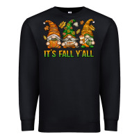 Black It's Fall Y'all Premium Sweatshirt - texasbilliewilder