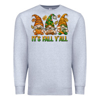 Heather Grey It's Fall Y'all Premium Sweatshirt - texasbilliewilder