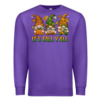 Purple It's Fall Y'all Premium Sweatshirt - texasbilliewilder