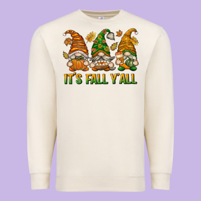It's Fall Y'all Premium Sweatshirt Designed By Texasbilliewilder