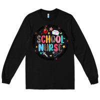 Black school nurse Long Sleeve Tee - MaliasSmallBusiness