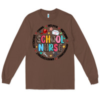 Chestnut school nurse Long Sleeve Tee - MaliasSmallBusiness