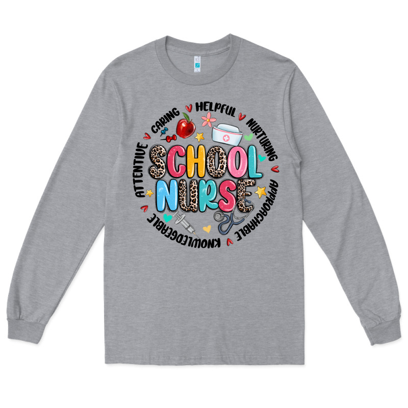 School Nurse Long Sleeve Tee by MaliasSmallBusiness | Teevron