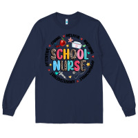 Navy school nurse Long Sleeve Tee - MaliasSmallBusiness