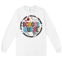 White school nurse Long Sleeve Tee - MaliasSmallBusiness