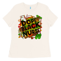 Bone Dope black Nurse juneteenth Ladies Tee - Zillion Design Studio