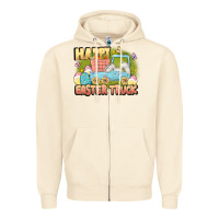 Sandshell Happy Easter truck Zipper Hoodie - LillyAllenDesigns