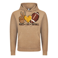 Vintage Coffee peace love football Vintage Hoodie - AdoDesignShop