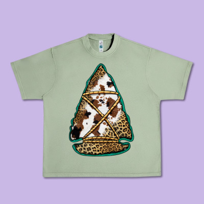 Cowhide Leopard Arrowhead Urban Heavy Tee Designed By Jasminsmagicworld