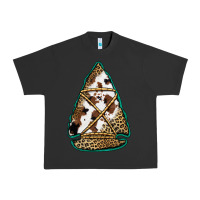 Pigment Black cowhide leopard arrowhead Urban Heavy Tee - Jasminsmagicworld
