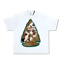 White cowhide leopard arrowhead Urban Heavy Tee - Jasminsmagicworld